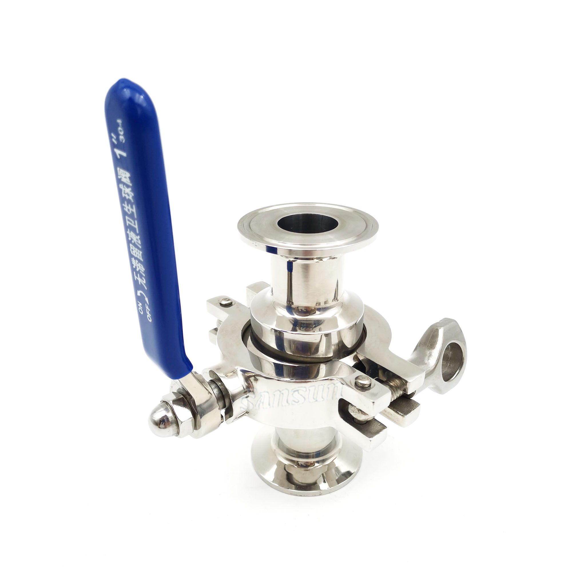 Sanitary Stainless Steel Tri Clamp Non Retention Forged Ball Valve